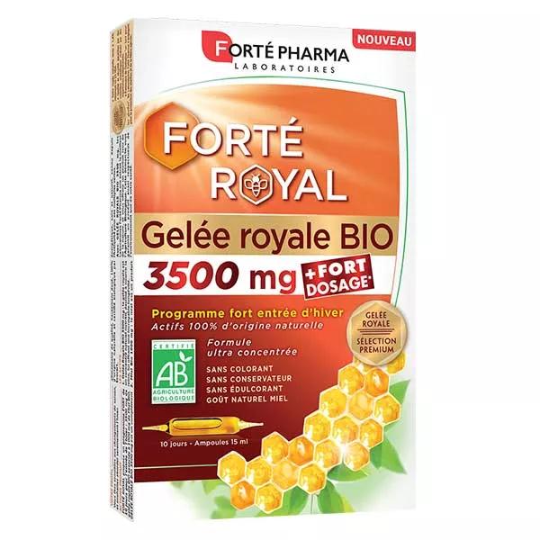 Forté Pharma Forté Royal Gelée Royale 3500mg Bio Miel Bio 10 ampoules