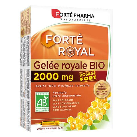 Forté Pharma Forté Royal Bio Gelée Royale 2000 mg Müdigkeit & Abwehrkräfte 20 Ampullen