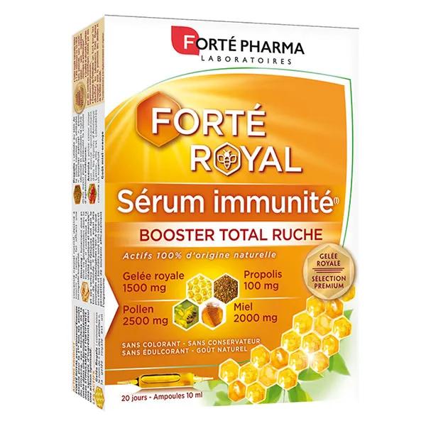 Forté Pharma Forté Royal Sérum Royal Immunité Pollen Propolis 20 ampoules