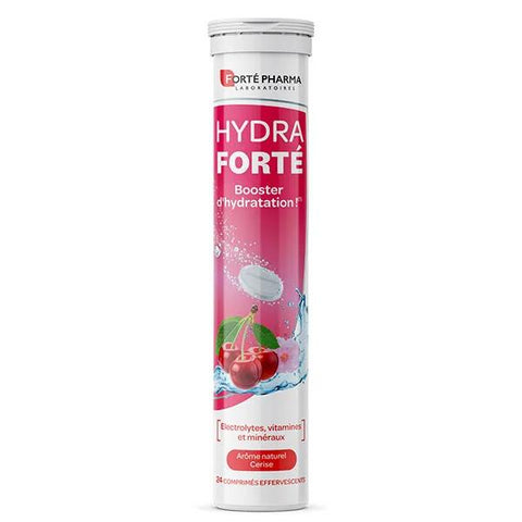 Forté Pharma HydraForté Hydration Kirsche Elektrolyte Vitamine Mineralien 24 Tabletten