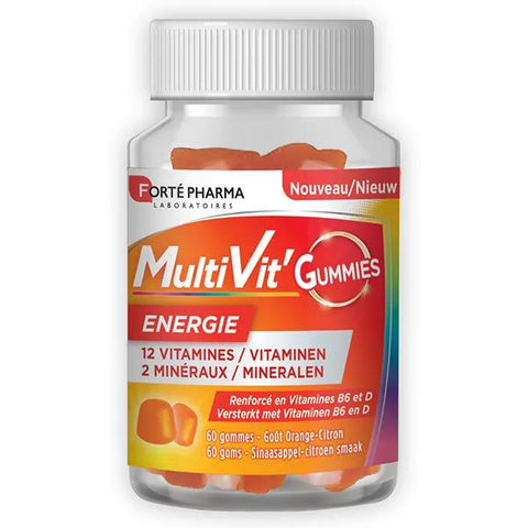 Forté Pharma Multivit'Gummies Energie Vitamin C Magnesium 60 Fruchtgummis ab 4 Jahren
