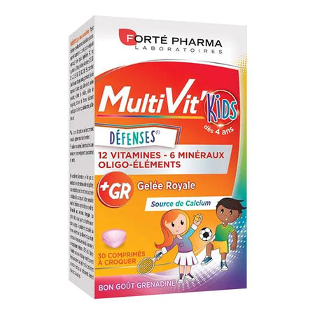 Forté Pharma Multivit' Kids Immunités Vitamines Enfants 30 comprimés à croquer