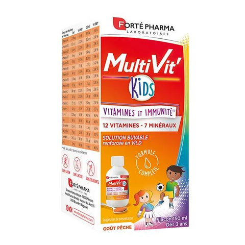 Forté Pharma Multivit'Kids Energy Drinkable solution from 3 years old 150ml