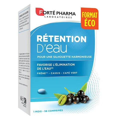 Forté Pharma Wassereinlagerung Entwässerung Schlankheit Elimination Grüner Kaffee Esche 56 Tabletten