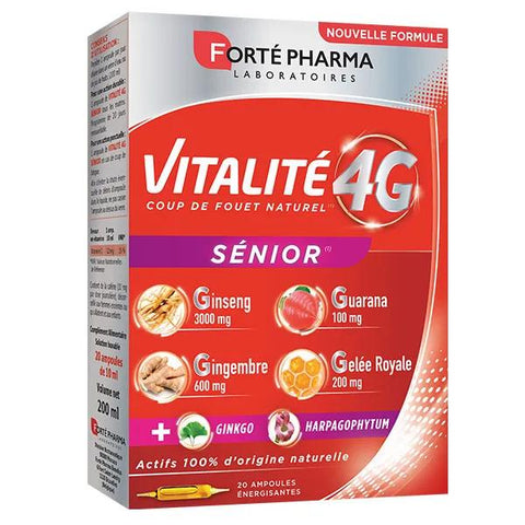 Forté Pharma Vitalité 4G Senior Belebend Ginseng Ginkgo 20 Ampullen