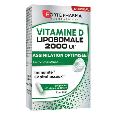 Forté Pharma Vitamine D Liposomale 2000 UI Immunité Os 30 gélules végétales