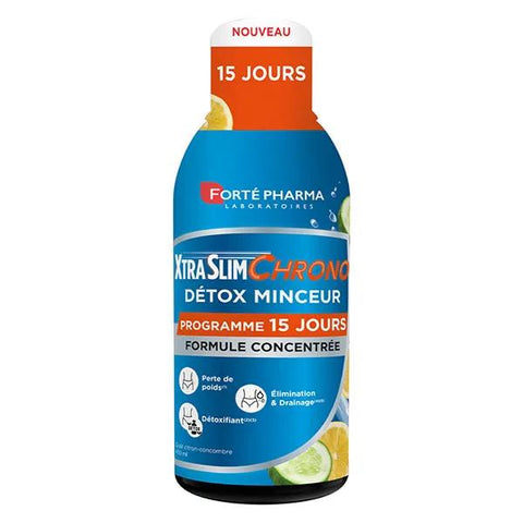 Forté Pharma XtraSlim Chrono Detox Entwässerungsgetränk Zitrone Gurke 450 ml