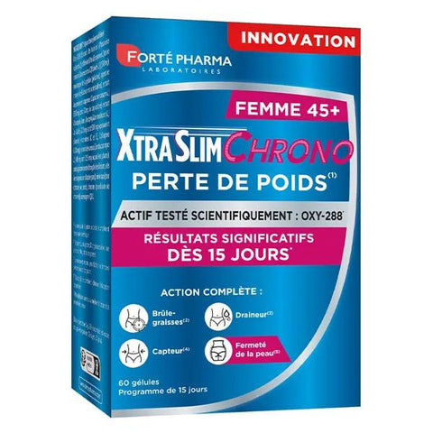 Forté Pharma XtraSlim Chrono Femme 45+ Schlankheit Gewichtsverlust 60 Kapseln