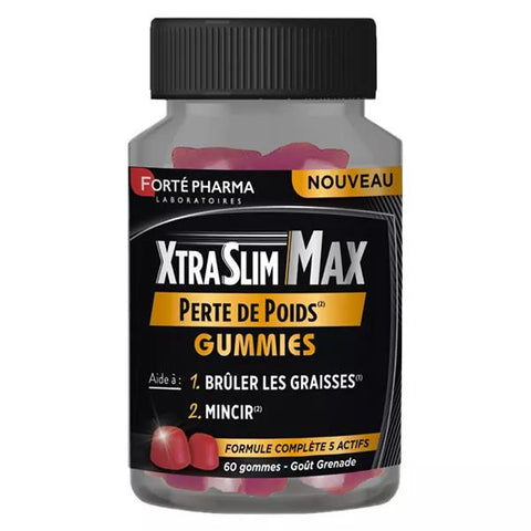 Forté Pharma XtraSlim Max Gummies Gewichtsverlust Schlankheit Fettverbrenner 60 Gummis