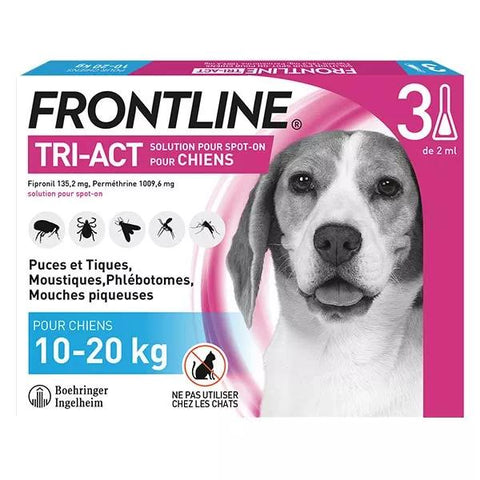 Frontline Tri-Act Hunde M 10-20 kg 3 Pipetten