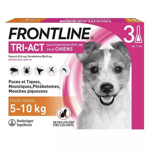 Frontline Tri-Act Hunde S 5-10 kg 3 Pipetten
