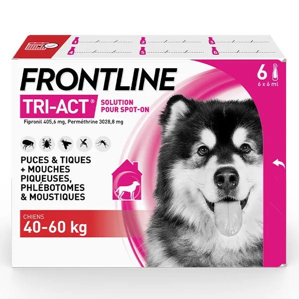 Frontline Tri-Act Chiens XL 40-60kg 6 pipettes