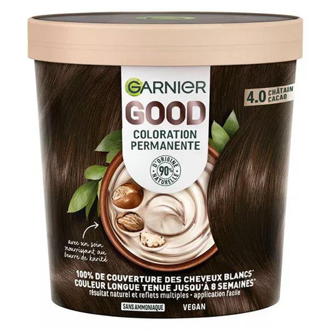 Garnier Nutrisse Permanente Coloration Nr. 4.0 Kakaobraun 217 ml