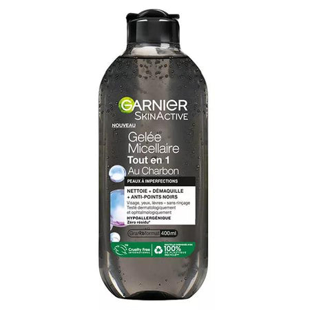 Garnier SkinActive Gelée Micellaire Tout en 1 au Charbon 400 ml
