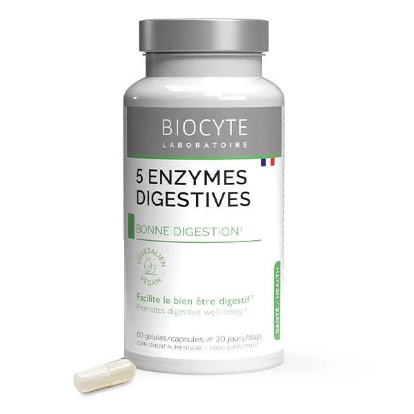 Biocyte 5 Enzymes Digestives Bonne Digestion 60 Gélules