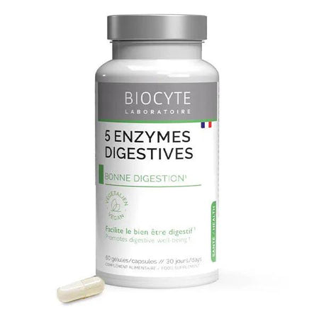 Biocyte 5 Enzymes Digestives Bonne Digestion 60 Gélules