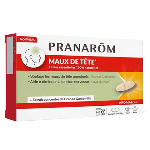 Pranarôm Aromalgic Kopfschmerzen Linderung von gelegentlichen Kopfschmerzen 8 Tabletten