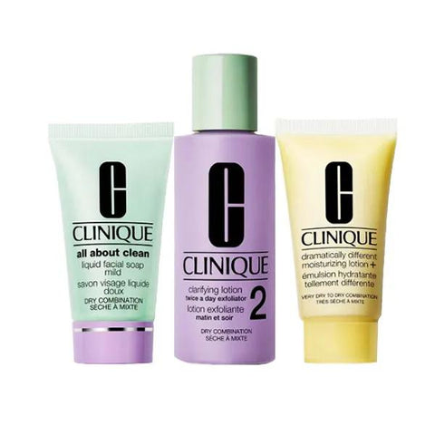 Clinique Kit Gesunde Haut Basic 3-Phasen-Pflege™ Sehr trockene bis Mischhaut