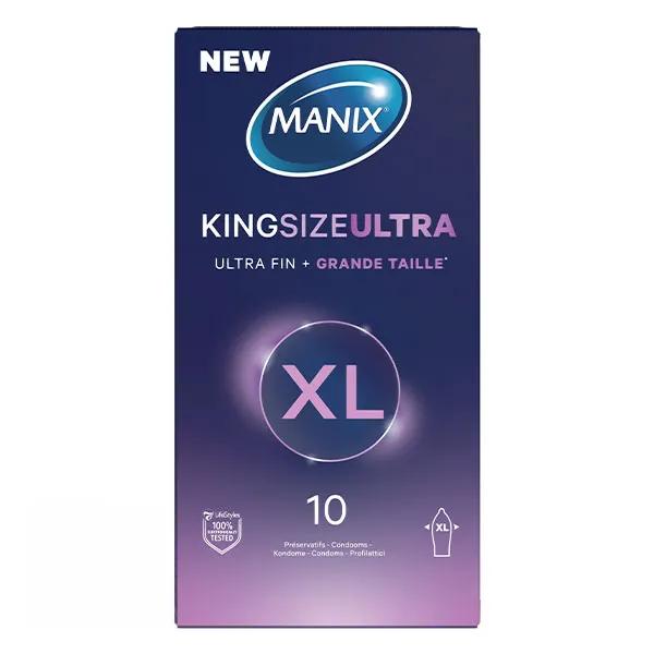 Manix King Size Ultra 10 préservatifs XL grande taille et ultra fins