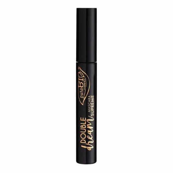 PuroBio Mascara bio Double Dream Supreme Noir Volumisant et Rehaussant 11ml