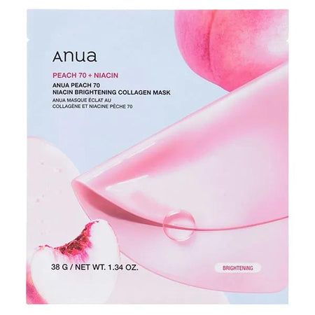 Anua Masque Visage Peach 70 Niacinamide & Collagène
