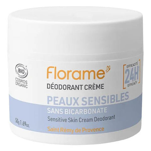 Florame 24H Organic Cream Deodorant for sensitive skin (50 g)