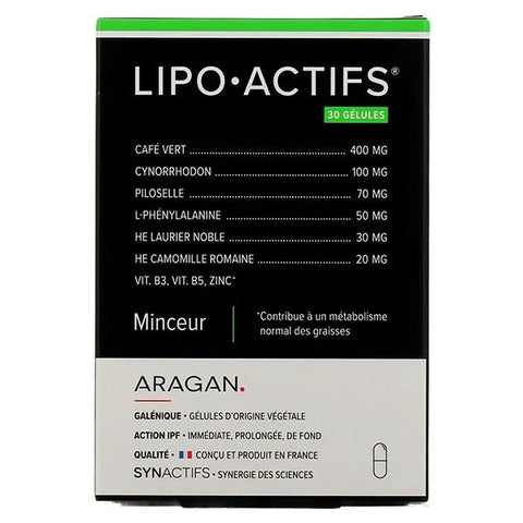 Aragan - Synactifs - Lipoactifs® - Schlankheit - Pilosella und Zink - 30 Kapseln