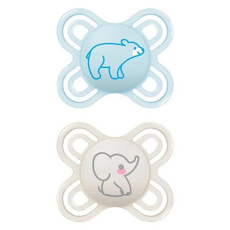 MAM Sucettes perfect naissance 0-2 silicone coloris aléatoire x2