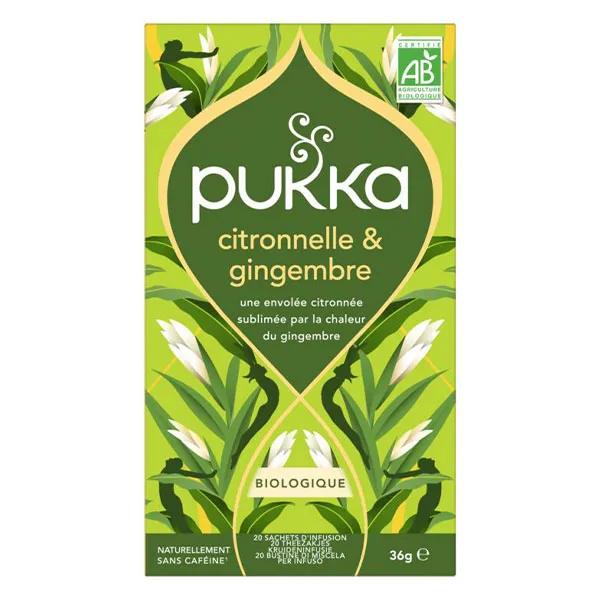 Pukka Infusion Bio Citronnelle et Gingembre 20 sachets