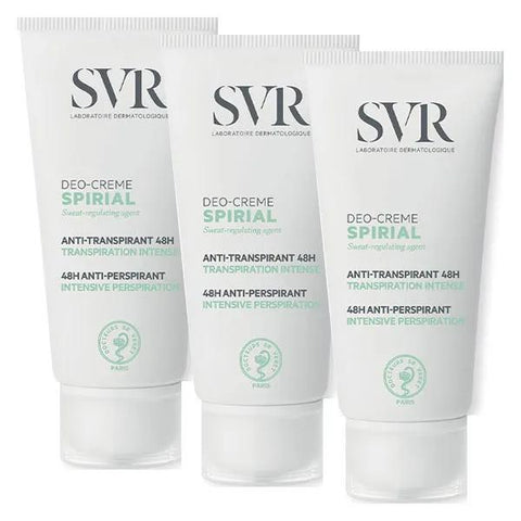 SVR Spirial Deo-Creme Antitranspirant 48h - 50ml 3er-Pack