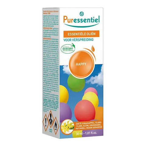 Puressentiel Diffusion Ätherische Öle zur Raumbeduftung Happy — 30 ml