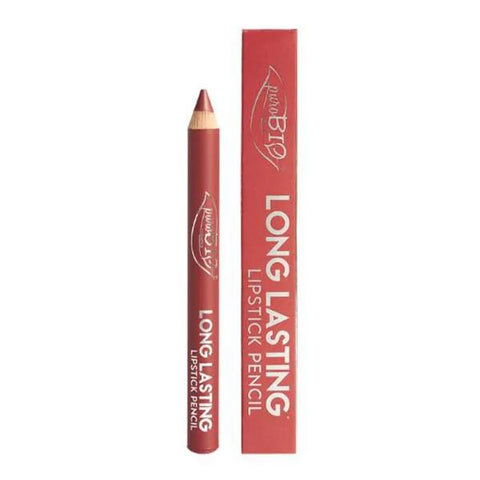PuroBio Crayon Rouge à Lèvres bio longue tenue Rose Chaud 15L (3 g)
