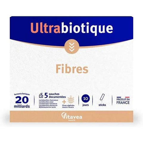Vitavea Ultrabiotics Fibers - Probiotics - Transit Constipation 10 sticks