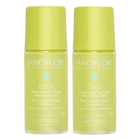 Sanoflore Déodorant Citrus 24h - lot de 2x50 ml