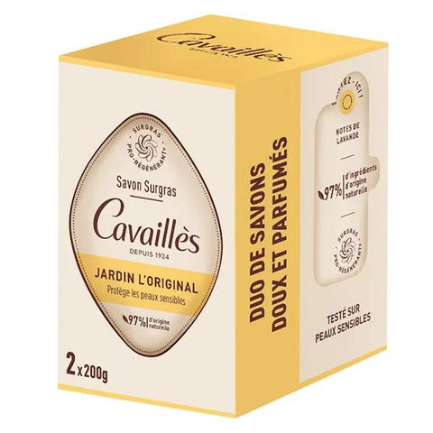 Cavaillès Überfettende Seife Originalgarten 2X200gr