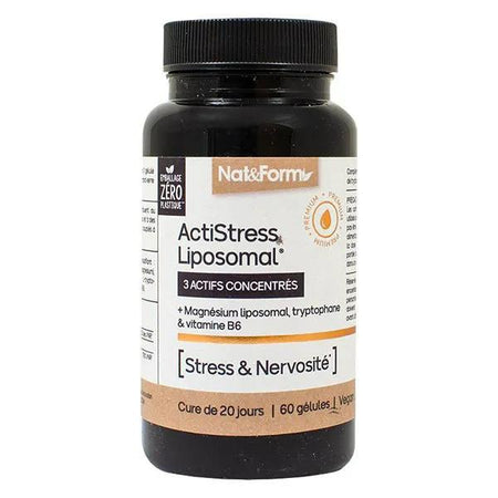 Nat & Form ActiStress Liposomal Stress et nervosité 60 gélules végétales