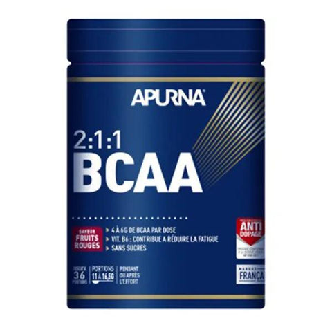 Apurna Complément Alimentaire BCAA 2:1:1 Saveurs Fruits Rouges