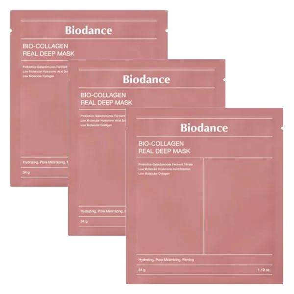 Biodance Bio Collagen Real Deep Mask - masque 30g Lot de 3
