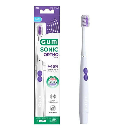 GUM Brosse à dents sonique à pile Sonic Otho