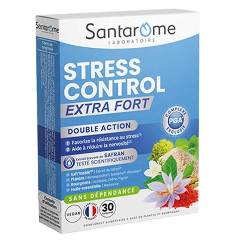 Santarome Bio - Stress Control Bio - Entspannt - Safran - 30 Kapseln