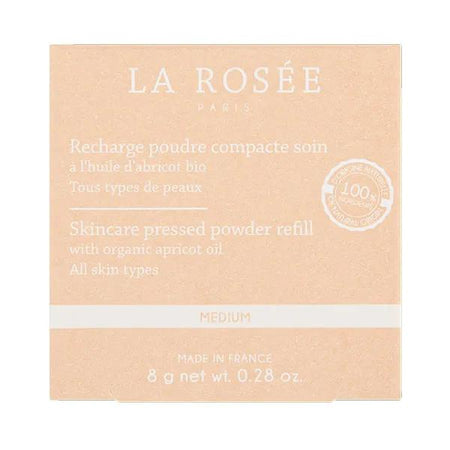 La Rosée Recharge poudre compacte soin à l’huile d’abricot bio 02 medium 8 g