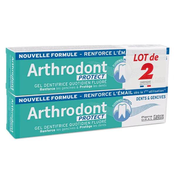 Arthrodont Protect Dentifrice Gel Fluoré Lot de 2 x 75ml