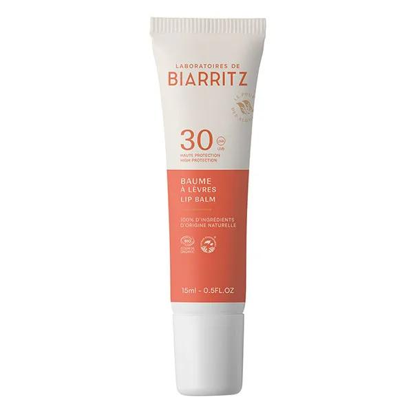 Laboratoires de Biarritz Soins Solaires Baume à Lèvres SPF30 Bio 15ml
