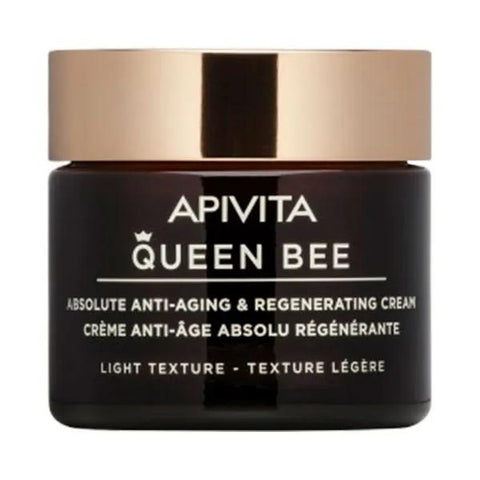 Apivita Queen Bee Anti-Aging Creme leichte Textur 12 Zeichen der Jugend (50 ml)
