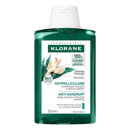 Klorane Galanga Antipelliculaire Shampoing Traitant et Rééquilibrant - 200 ml