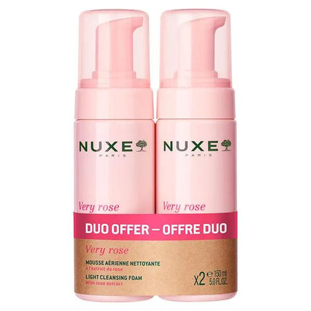 Nuxe Very Rose duo mousse aérienne nettoyante 2x150ml