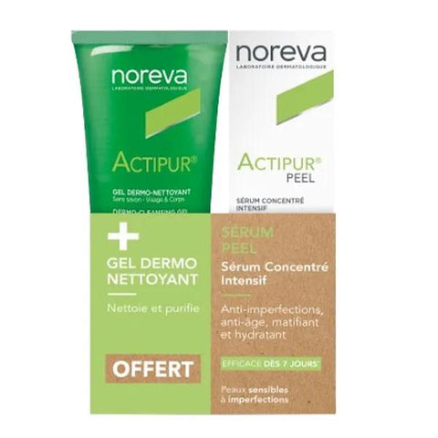 Noreva Actipur Duo Peel Sérum 30ml + Gel Dermo-Nettoyant 100ml Offert