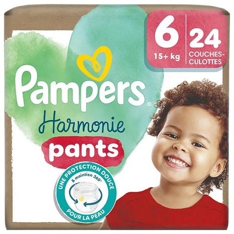 Pampers Harmonie Pants Größe 6, 24 Windelhöschen, 15kg+