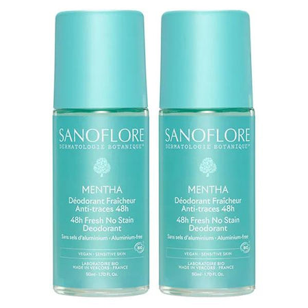 Sanoflore Déodorant Mentha 48h - lot de 2x50 ml