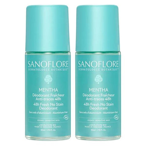 Sanoflore Mentha 48h Deodorant - pack of 2x50 ml